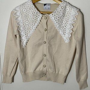 Dear 72 Peter Pan Beige Top